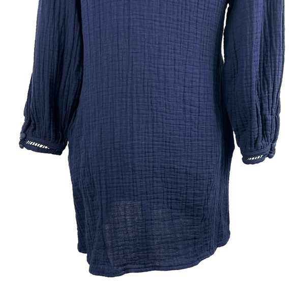 ZARA GUAZE V-NECK LONG SLEEVE PULL-OVER TUNIC/MINI DRESS - Picture 8 of 10